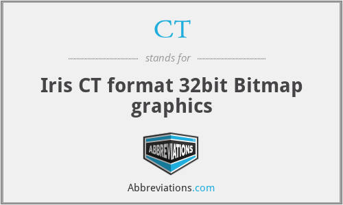 CT - Iris CT format 32bit Bitmap graphics