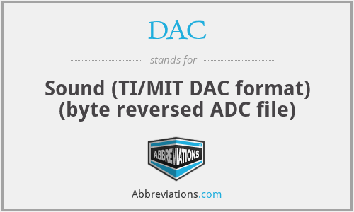 DAC - Sound (TI/MIT DAC format) (byte reversed ADC file)