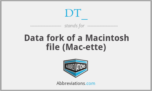 DT_ - Data fork of a Macintosh file (Mac-ette)