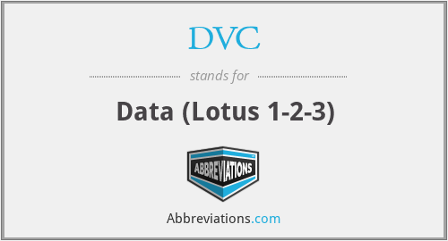 DVC - Data (Lotus 1-2-3)
