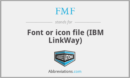 FMF - Font or icon file (IBM LinkWay)