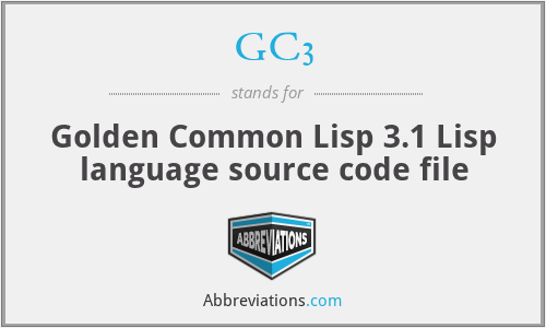 GC3 - Golden Common Lisp 3.1 Lisp language source code file