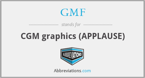 GMF - CGM graphics (APPLAUSE)