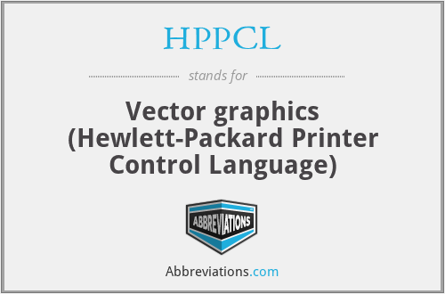 HPPCL - Vector graphics (Hewlett-Packard Printer Control Language)