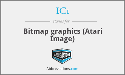 IC1 - Bitmap graphics (Atari Image)