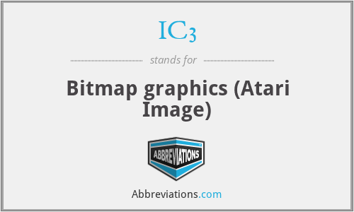 IC3 - Bitmap graphics (Atari Image)