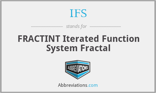 IFS - FRACTINT Iterated Function System Fractal