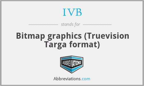 IVB - Bitmap graphics (Truevision Targa format)