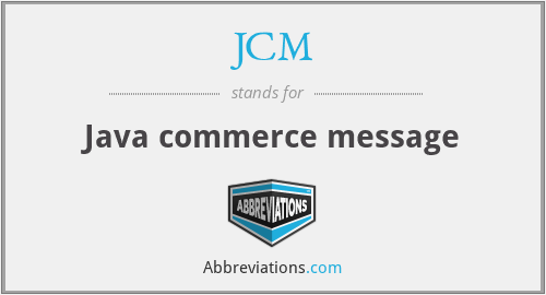 JCM - Java commerce message