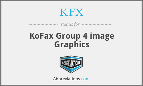 KFX - KoFax Group 4 image Graphics