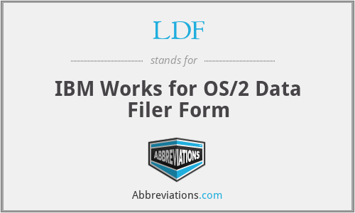 LDF - IBM Works for OS/2 Data Filer Form