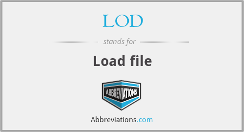 LOD - Load file