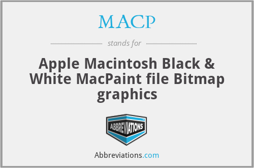 MACP - Apple Macintosh Black & White MacPaint file Bitmap graphics