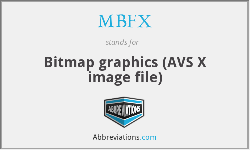 MBFX - Bitmap graphics (AVS X image file)