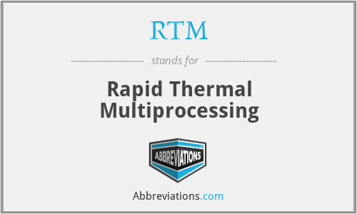RTM - Rapid Thermal Multiprocessing