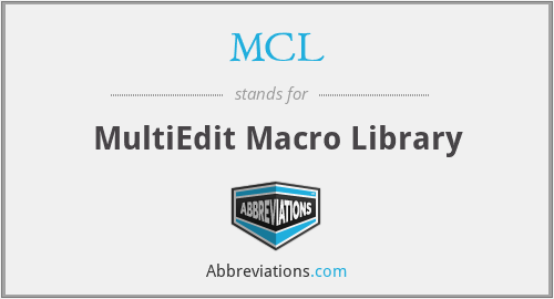 MCL - MultiEdit Macro Library
