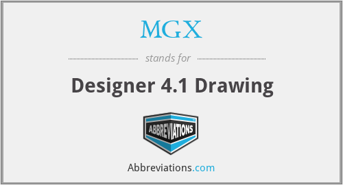 MGX - Designer 4.1 Drawing