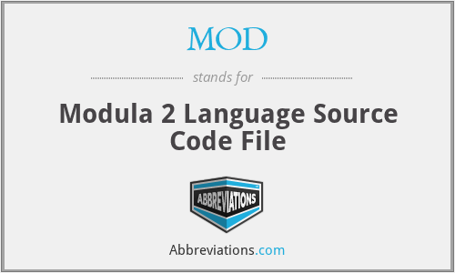 MOD - Modula 2 Language Source Code File