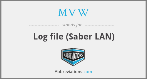 MVW - Log file (Saber LAN)
