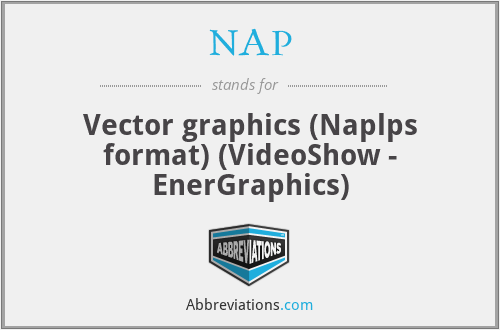 NAP - Vector graphics (Naplps format) (VideoShow - EnerGraphics)