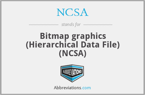 NCSA - Bitmap graphics (Hierarchical Data File) (NCSA)