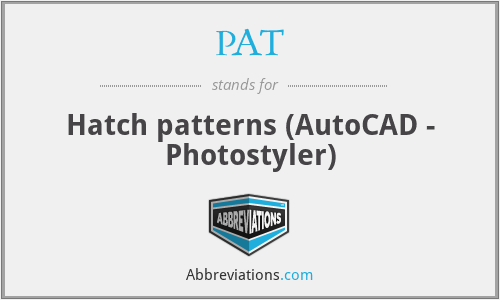 PAT - Hatch patterns (AutoCAD - Photostyler)