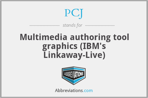PCJ - Multimedia authoring tool graphics (IBM's Linkaway-Live)
