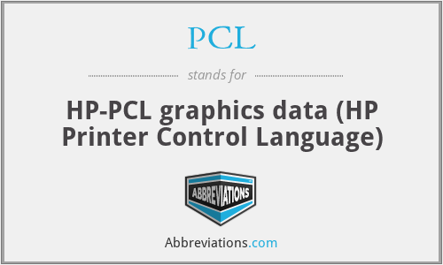 PCL - HP-PCL graphics data (HP Printer Control Language)