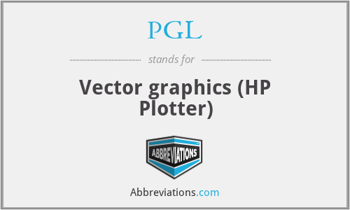 PGL - Vector graphics (HP Plotter)
