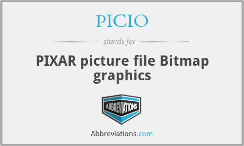 PICIO - PIXAR picture file Bitmap graphics