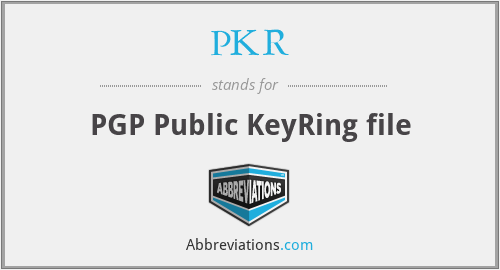 PKR - PGP Public KeyRing file