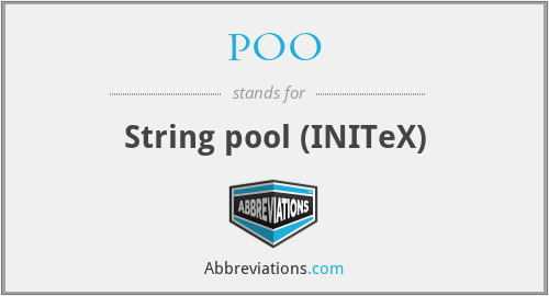 POO - String pool (INITeX)