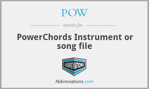 POW - PowerChords Instrument or song file