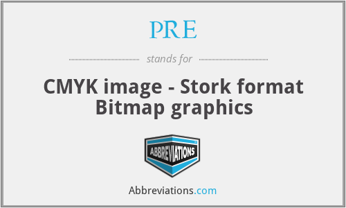 PRE - CMYK image - Stork format Bitmap graphics