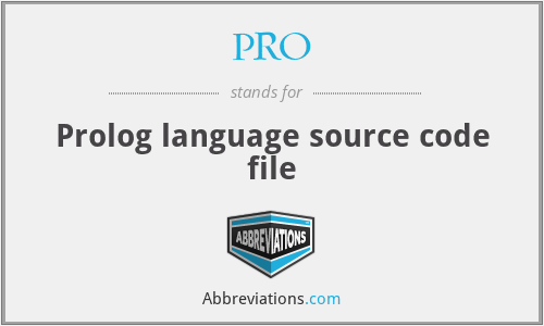 PRO - Prolog language source code file