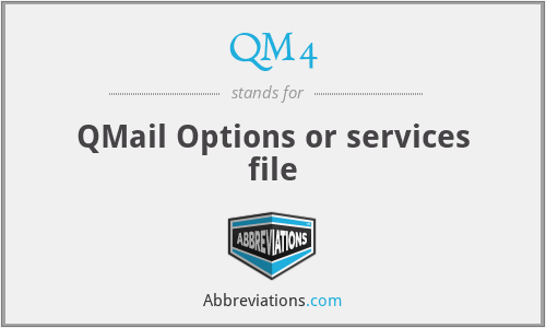 QM4 - QMail Options or services file