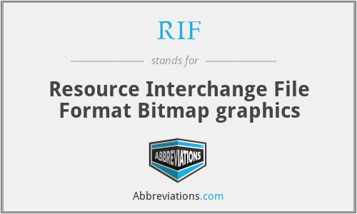 RIF - Resource Interchange File Format Bitmap graphics