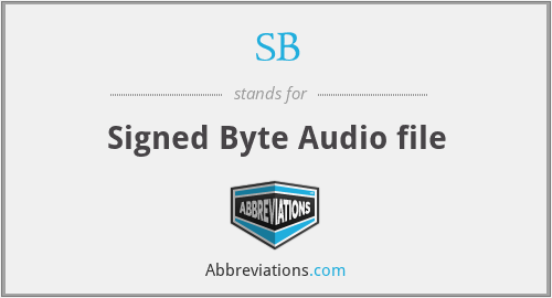 SB - Signed Byte Audio file