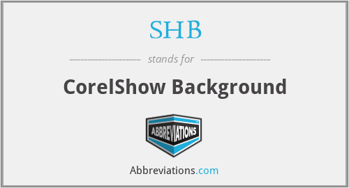 SHB - CorelShow Background