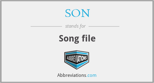 SON - Song file
