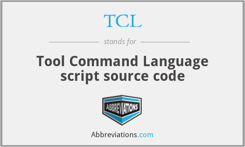 TCL - Tool Command Language script source code