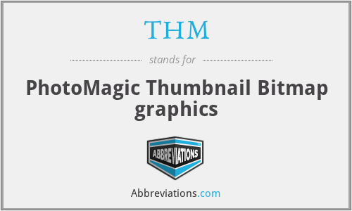 THM - PhotoMagic Thumbnail Bitmap graphics