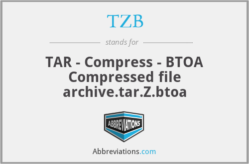 TZB - TAR - Compress - BTOA Compressed file archive.tar.Z.btoa