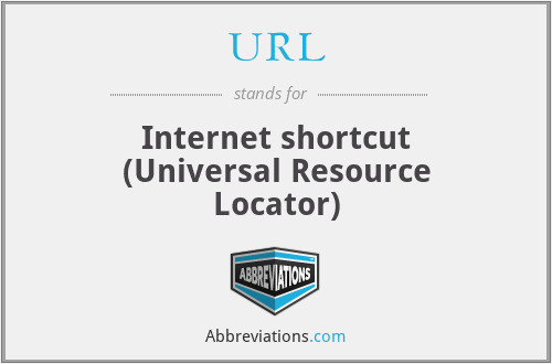 URL - Internet shortcut (Universal Resource Locator)