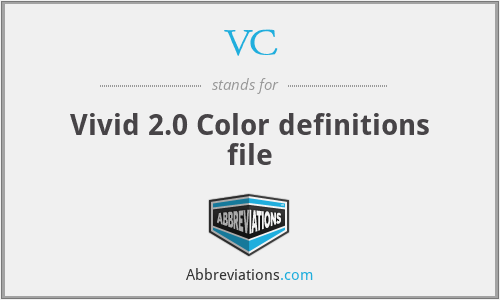 VC - Vivid 2.0 Color definitions file