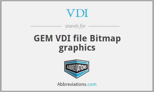 VDI - GEM VDI file Bitmap graphics