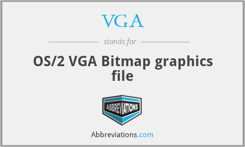 VGA - OS/2 VGA Bitmap graphics file