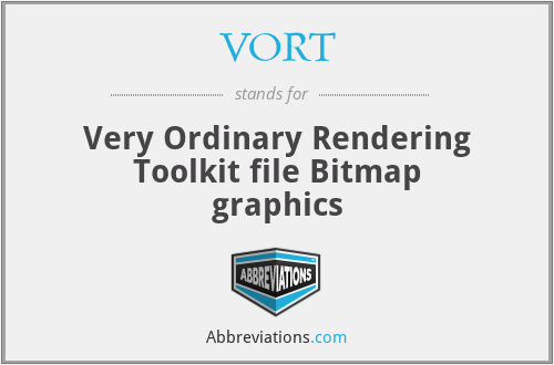 VORT - Very Ordinary Rendering Toolkit file Bitmap graphics