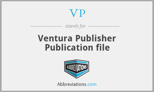 VP - Ventura Publisher Publication file
