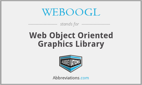 WEBOOGL - Web Object Oriented Graphics Library